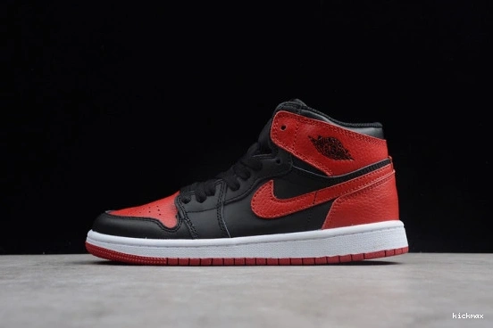 Jordan Bred 001  Kid 555088 001  1 Kids OG Retro Black Air High Banned Red 555088 0401